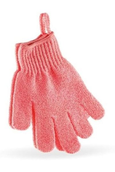 THE BODY SHOP Exfoliating Bath Gloves-Bath Mitts-Shower Gloves-Body Scrub Gloves (Pink)