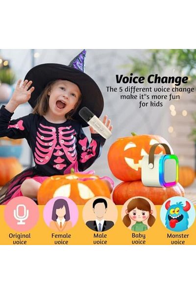 Biki K12 Speaker Bluetooth Audio Small Home Ktv Karaoke Microphone Professional Children's Singing Blueto