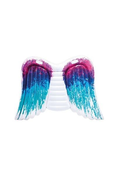 Intex Inflatable Mattress Angel Wings Multicolor, 2.50m x 1m