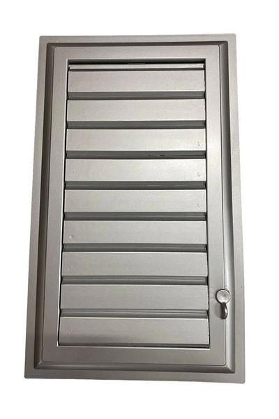 PRATİKOBA Plastic Grille 25X45 Silver Bathroom WC Ventilation