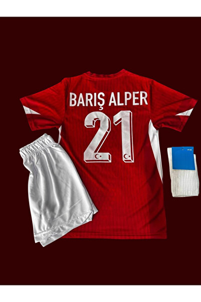 FAMİLYSTAN TÜRKİYE MİLLİ TAKIM İÇ SAHA KIRMIZI BARIŞ ALPER ÇOCUK FORMASI 4 LÜ SET