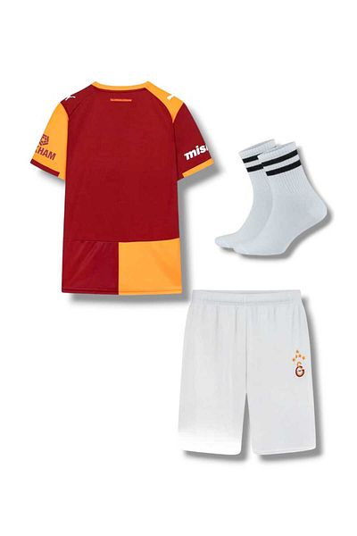 FOLKLORİST Anonymous -Yellow/Red Galatasara'Y 25/26 Kids Football Jersey Set 3 Pieces