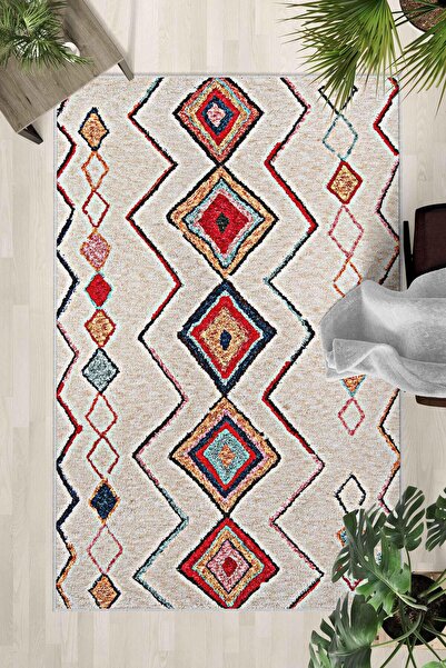 Monnhein Covor lavabil cu bază anti-alunecare – Covor modern cu imprimare dig...