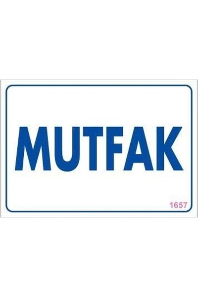 PRATİKOBA Kitchen Warning Sign 17,5X25 Code:1657