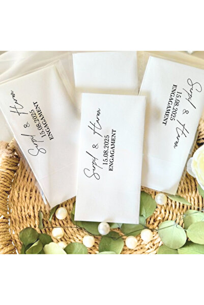 Lion Baskı ve Organizasyon Baskılı Söz Düğün Nişan Peçetesi 20 Adet