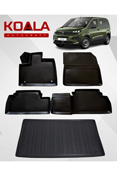 KoalaOtoTekstil Peugeot Rifter (2019+sonrası) Ile Uyumlu - Araca Özel Paspas ...