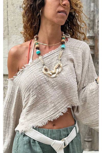 Güneşkızı Bone Chain Detailed Design Necklace