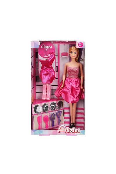 Sunman Alisha Night Dress Doll Play Set 14233 Pink Glitter