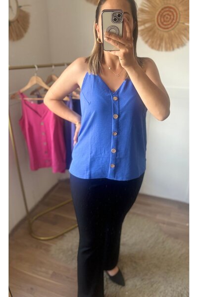 Butik Ayrobın Askılı Bluz