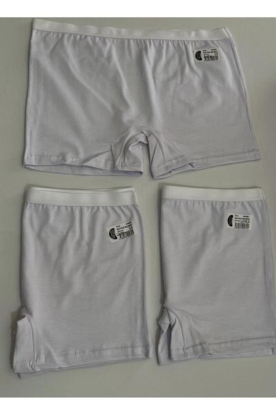 ÇEÇEN HOME (3 Pcs) Combed Cotton Flat Women's Boxers, Women's Panties