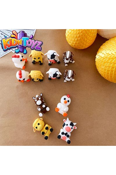 kidntoyz Twinkle Farm Animals & Surprise Egg Set