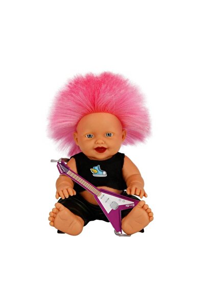 Sunman Punk Nil Bebek 23 cm 23495 Pembe Kirpi Saç