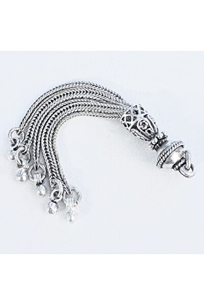 Anatoliana Kolye küpe tesbih için 925 ayar Gümüş püskül 6 cm No. 7169