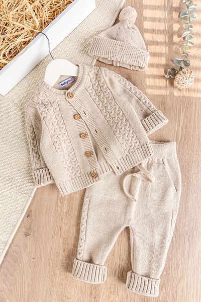 Babymod Beret Knitwear Cardigan Winter Baby Boy Suit Set