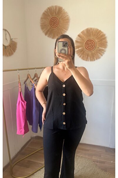 Butik Ayrobın Askılı Bluz