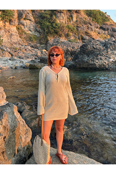 Bak'ap Ασημί φόρεμα παραλίας με μίνι αξεσουάρ