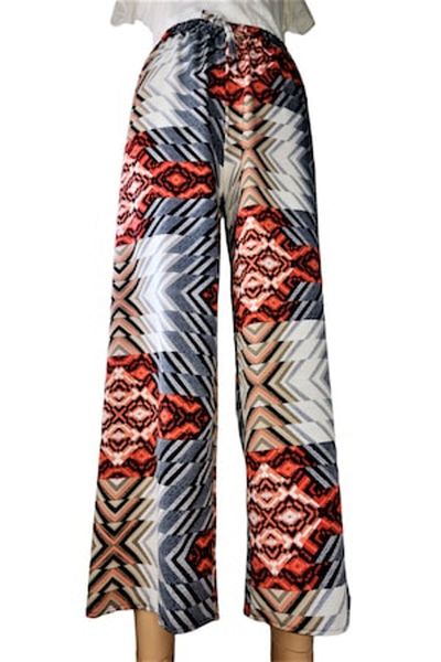 OEM Women's Pants - Multicolor Cotton, Elasticated Waist, Size XL