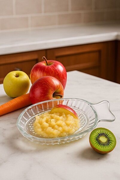 Kelepir Fırsatlar Cam Balık Şekilli Rende – Bebek Maması Meyve Sebze Rendesi