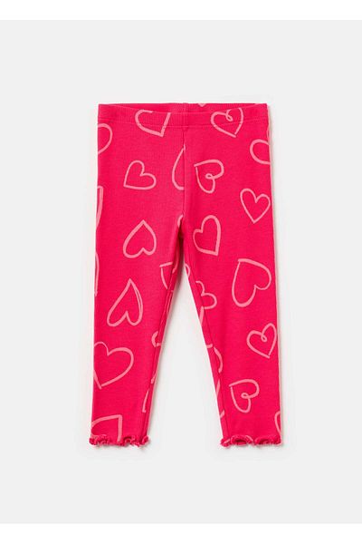 Ovs Ribbed Leggings With Print
