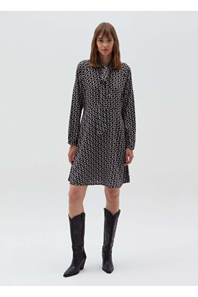 Ovs Short Dress With Print With Foulard