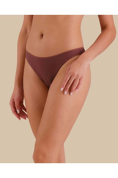 La senza Essentials Ribbed Bikini Semi Sheer