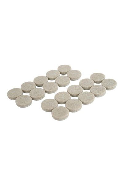 Magic Sliders 20-Piece Heavy Duty Self-Stick Round Felt Pads 20 mm