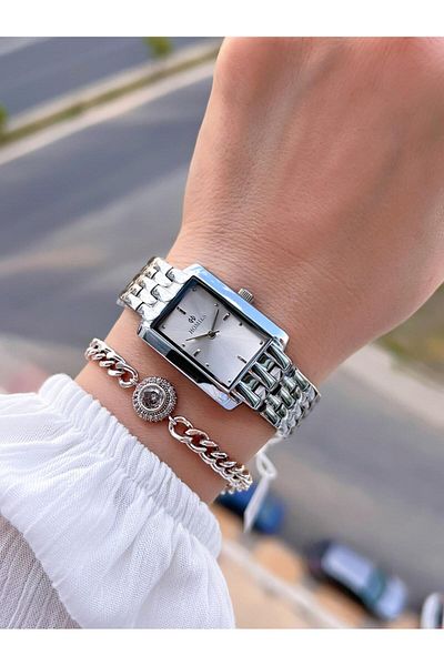 Homies Steel Cord 2 Years Warranty 30 Mt Water Resistant Women Wrist Watch+Bracelet Hm.B25531S1