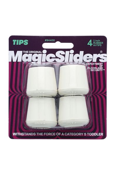 Magic Sliders 4-Piece Rubber Leg Tips 1 Inch