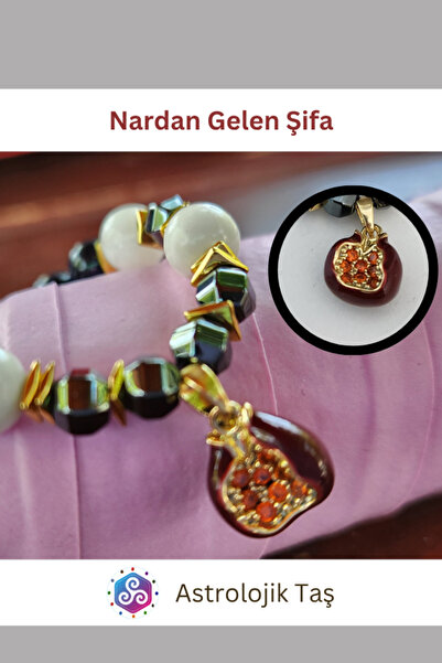 Astrolojik Doğal Taş Nar’dan Gelen Şifa Doğal Taş Bileklik - Sertifikalı - Yı...