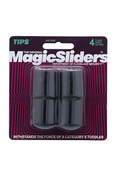Magic Sliders 4-Piece Vinyl Leg Tips 1 Inch
