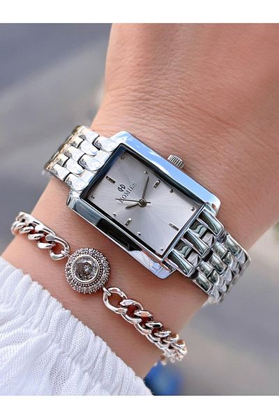 Homies Steel Cord 2 Years Warranty 30 Mt Water Resistant Women Wrist Watch+Bracelet Hm.B25531S1