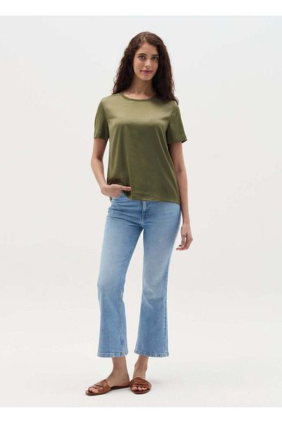Ovs Short-Sleeved Blouse In Satin
