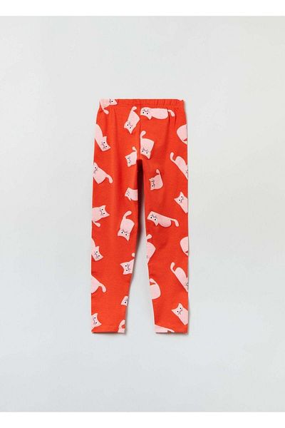 Ovs Stretch Leggings With All-Over Print