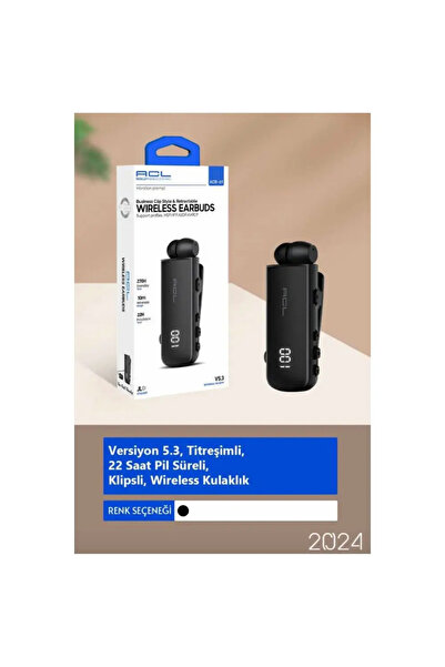 ACL ACB-61 5.3 Versiyon Titreşimli 22 Saat Pil Süreli Wireless Kulaklık