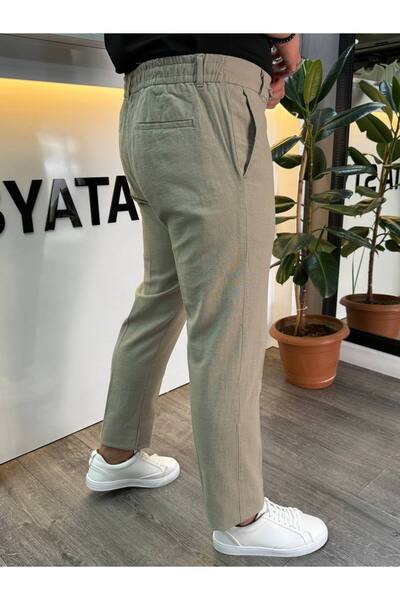 BYATA MENS STYLE Men's Linen Trousers
