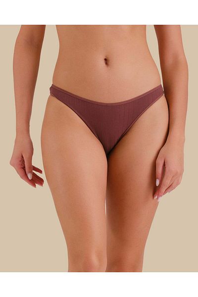 La senza Essentials Ribbed Bikini Semi Sheer