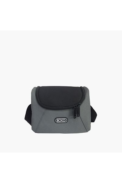 Roco Solid Lunch Bag with Adjustable Strap and Zip Closure