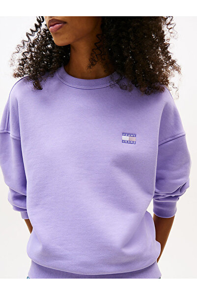 Tommy Hilfiger Kadın Mor Triko Sweatshirt