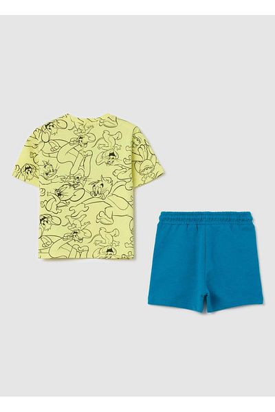 Ovs Cotton Jogging Set With Tom & Jerry Print