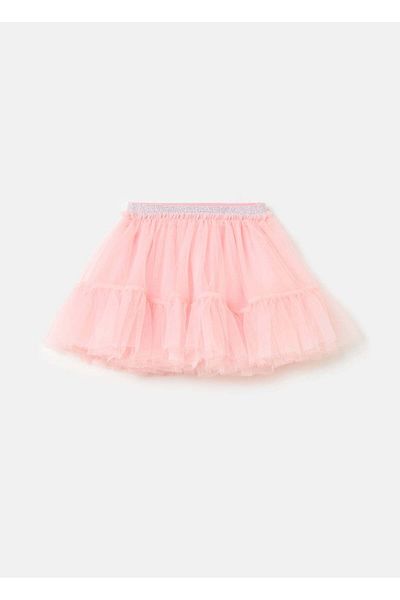 Ovs Short Tulle Skirt With Flounce