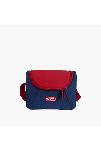 Roco Solid Lunch Bag with Adjustable Strap and Zip Closure