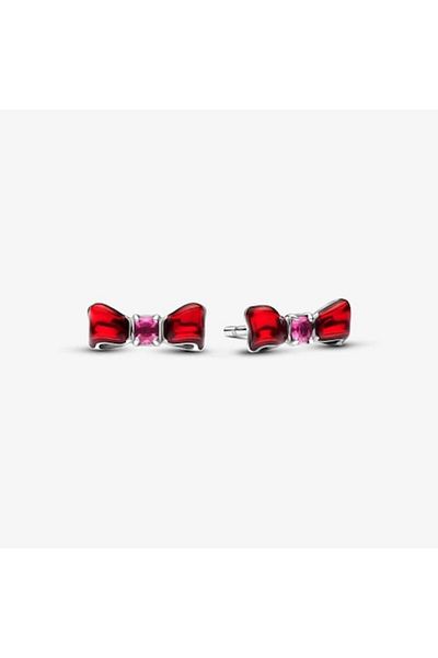 Pandora Disney Snow White Bow Stud Earrings - 925 Sterling Silver