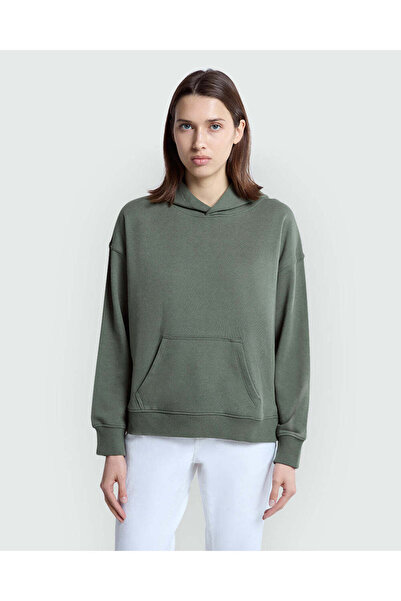 Ovs Four Leaf Green Hoodie For Women