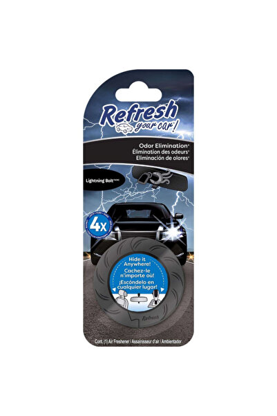 REFRESH YOUR CAR معطر هواء السيارة بمشبك التهوية على شكل صاعقة
