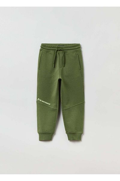 Ovs Kids Boy Plush Joggers With Drawstring