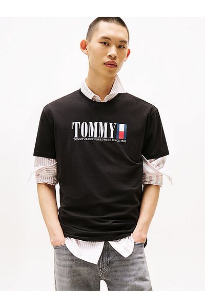Tommy Hilfiger Tričko TJM REG TOMMY DNA FLAG s prodlouženou výškou