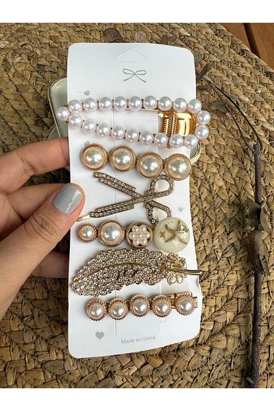 My Joyas Design Set of 6 Pearl Buckles