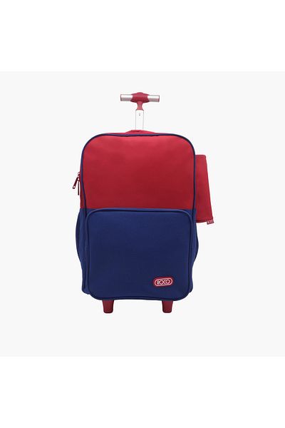 Roco Solid 15.6-inch Trolley Backpack with Retractable Handle and Pencil Pouch - 46x33x20 cms