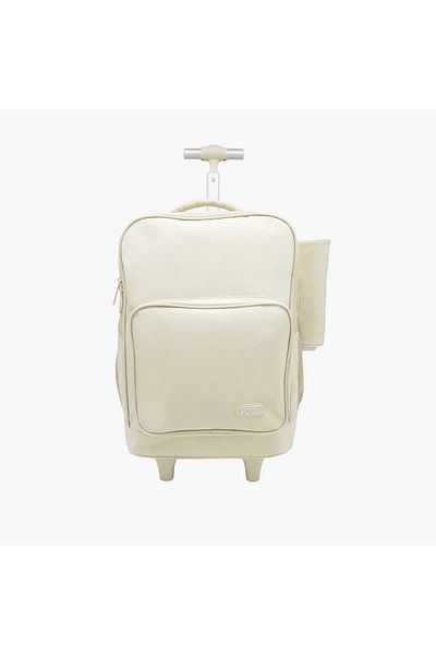 Roco Solid 15.6-inch Trolley Backpack with Retractable Handle and Pencil Pouch - 46x33x20 cms