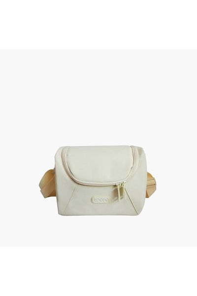 Roco Solid Lunch Bag with Adjustable Strap and Zip Closure